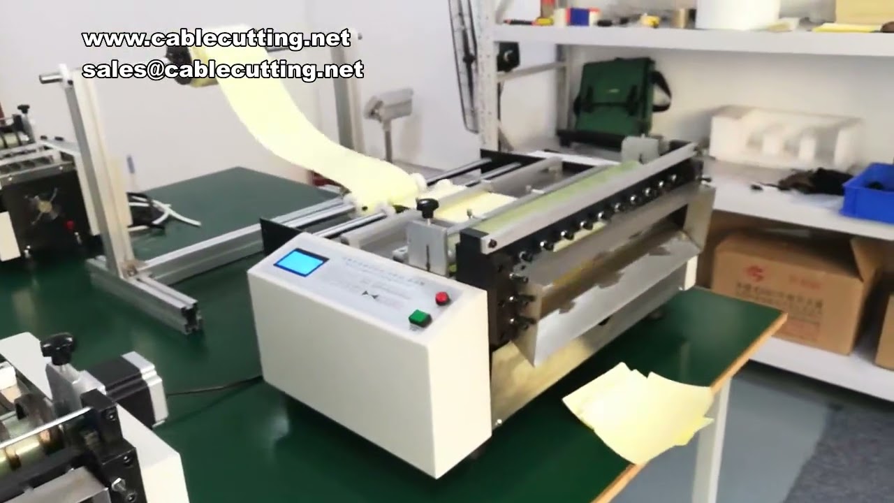 Máquina de Corte Automática para Filme PVC, PET e Bolha - Alta Precisão e Eficiência