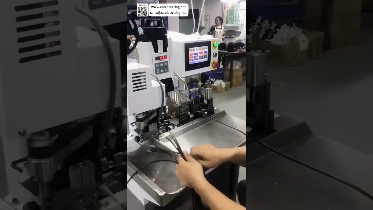 Máquina de Decapagem e Crimpagem de Fios Monocore e Multicore | Processamento Versátil de Chicotes Elétricos - Shorts