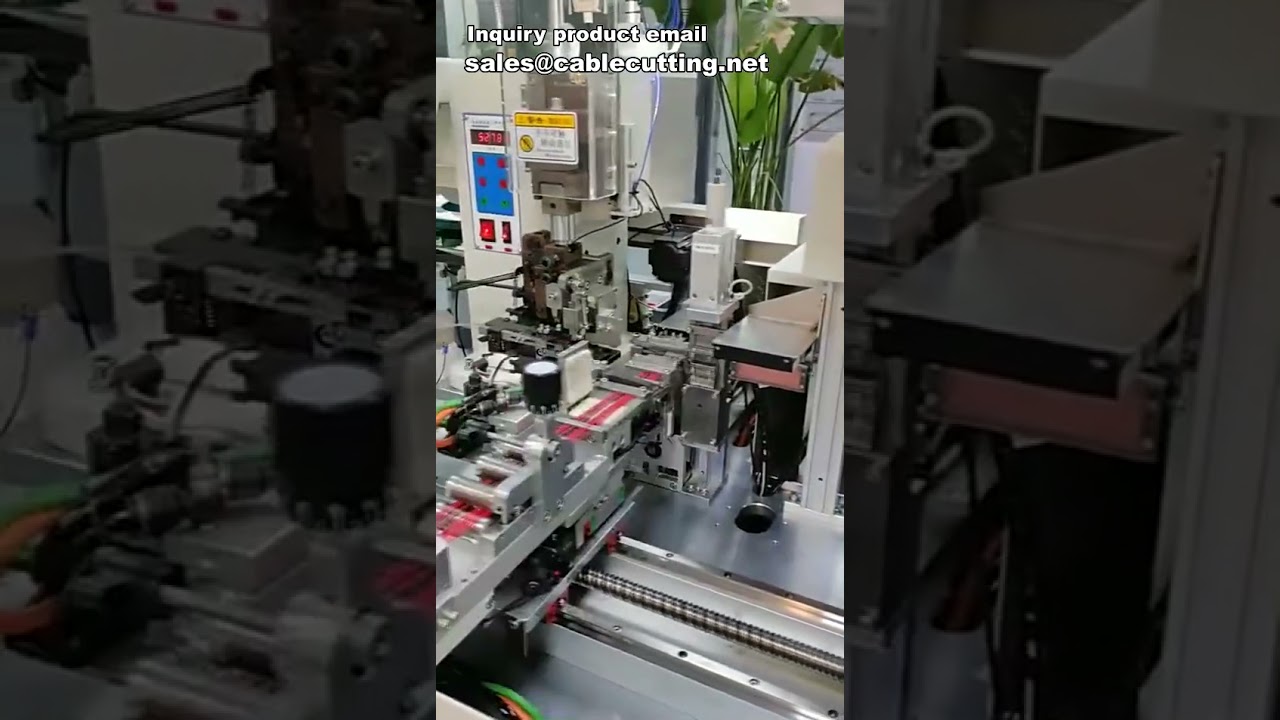 Máquina de Crimpagem Automática para Terminais | Processamento de Fios e Imersão