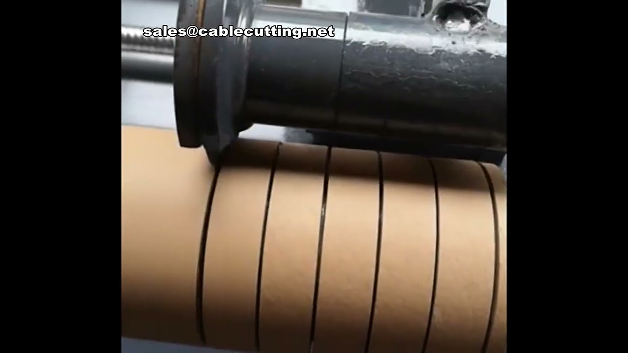 Máquina de Corte Automática de Precisão para Tubos de Papel e Núcleos Kraft | Equipamento de Fenda de Cilindros de Papel