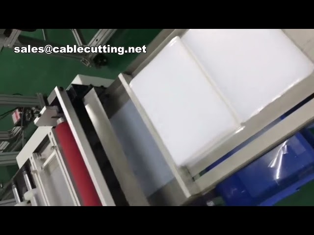 Máquina de Corte Automática para Fita Elástica de Nylon com Gancho e Laço - Largura 400mm