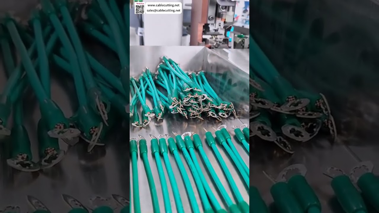 Máquina de Crimpagem Dupla e Inserção de Terminais - Processamento Automático de Chicotes Elétricos