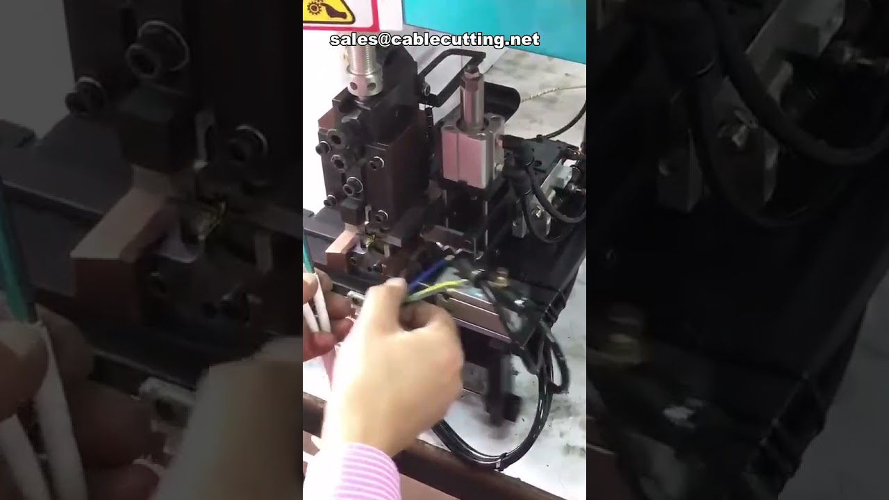 Máquina de Corte, Decapagem e Crimpagem de Fios | Processamento Automático de Cabos