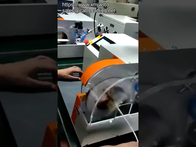 Máquina Automática de Enrolar e Revestir Cabos com Fita de Poliéster, Veludo ou Acetato