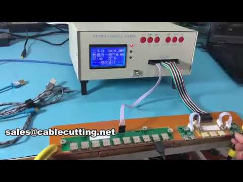 Máquina de Teste de Cabos USB WPM-8681 | Automação e Controle de Qualidade