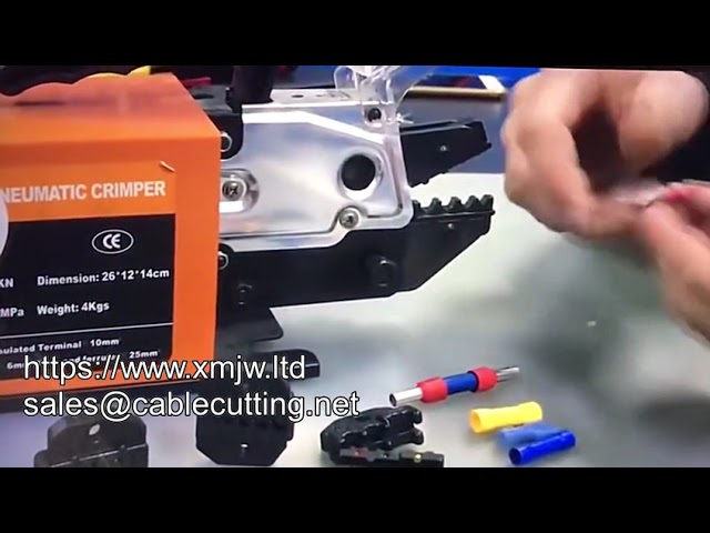 Máquina de Crimpagem Pneumática WPM-50m para Terminais e Cabos - Ferramenta Eficiente para Indústria