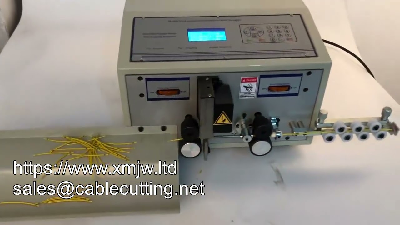 Máquina Automática de Decapagem e Corte de Cabos para Processamento Eficiente de Fios