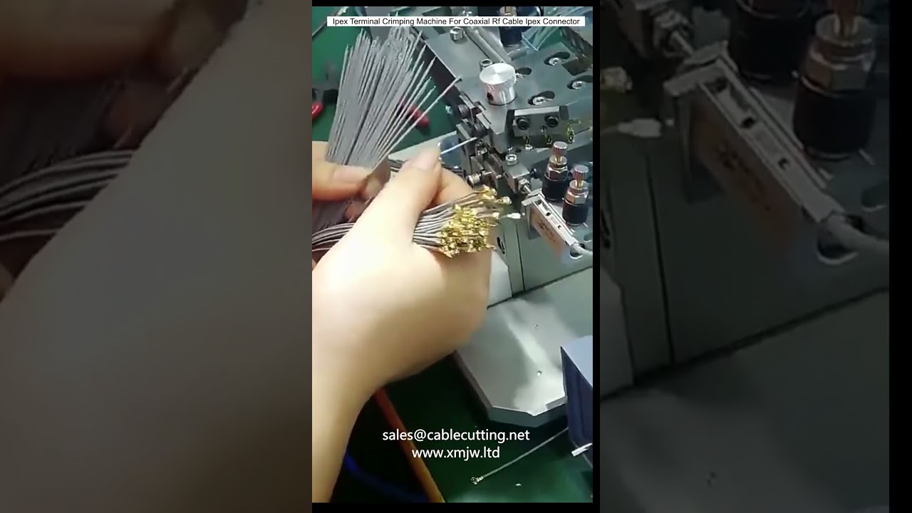 Máquina de Crimpagem de Terminais IPEX para Cabo Coaxial e Conector RF