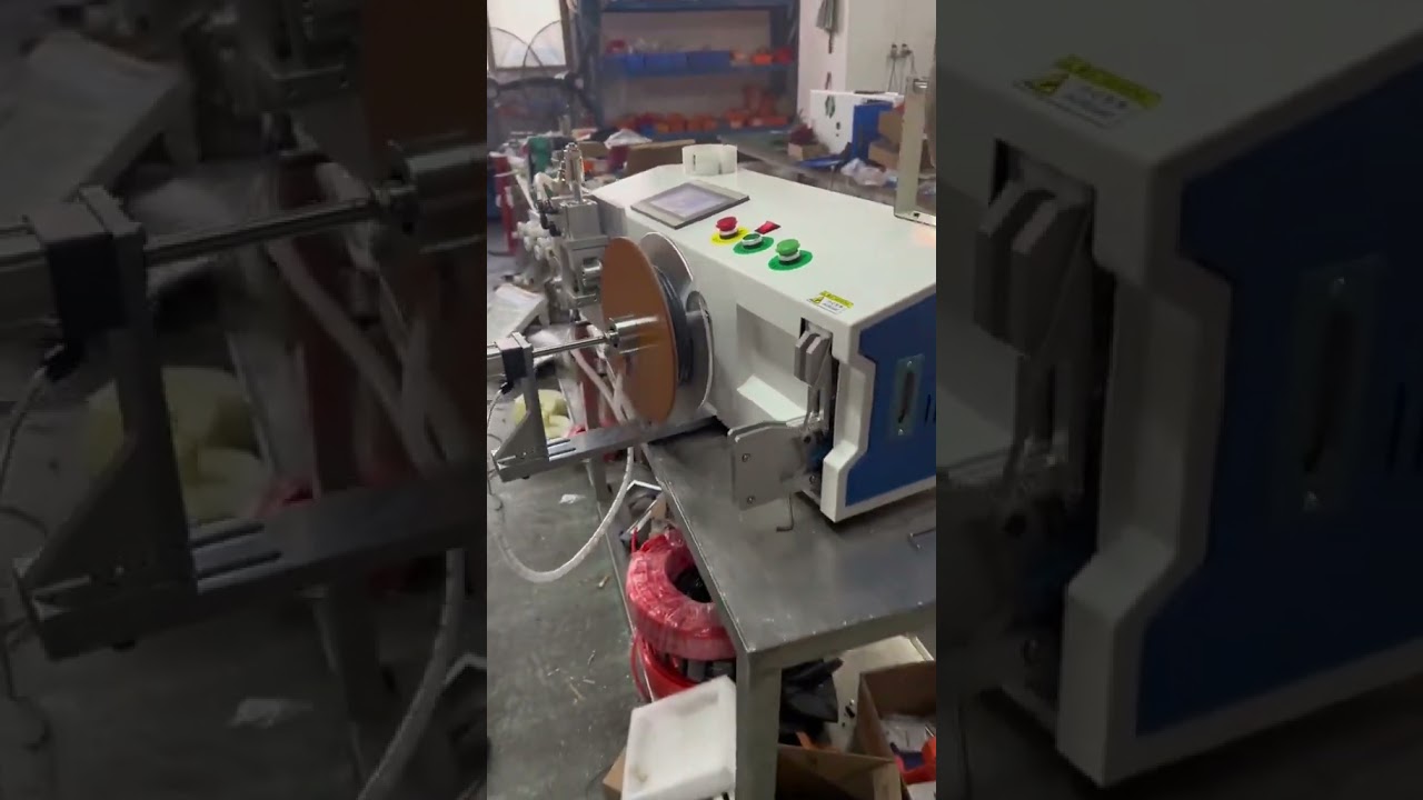 Máquina de Enrolar e Amarrar Fios de Mesa | Precisa, Eficiente e Econômica em Espaço #fábrica #máquina