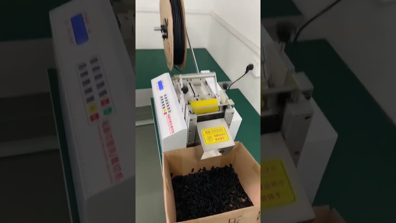 Máquina Automática de Corte de Tubos com Computador - Corte de Tubo Termoencolhível Ajustável (Vídeo Real)