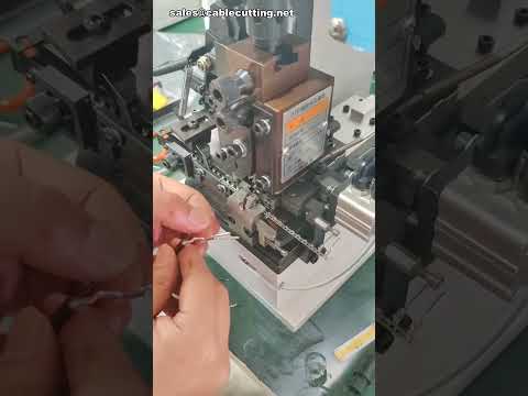 Máquina de Decapagem e Crimpagem de Fios - Decapador e Crimpador de Extremidade Única #fábrica #máquina #DIY