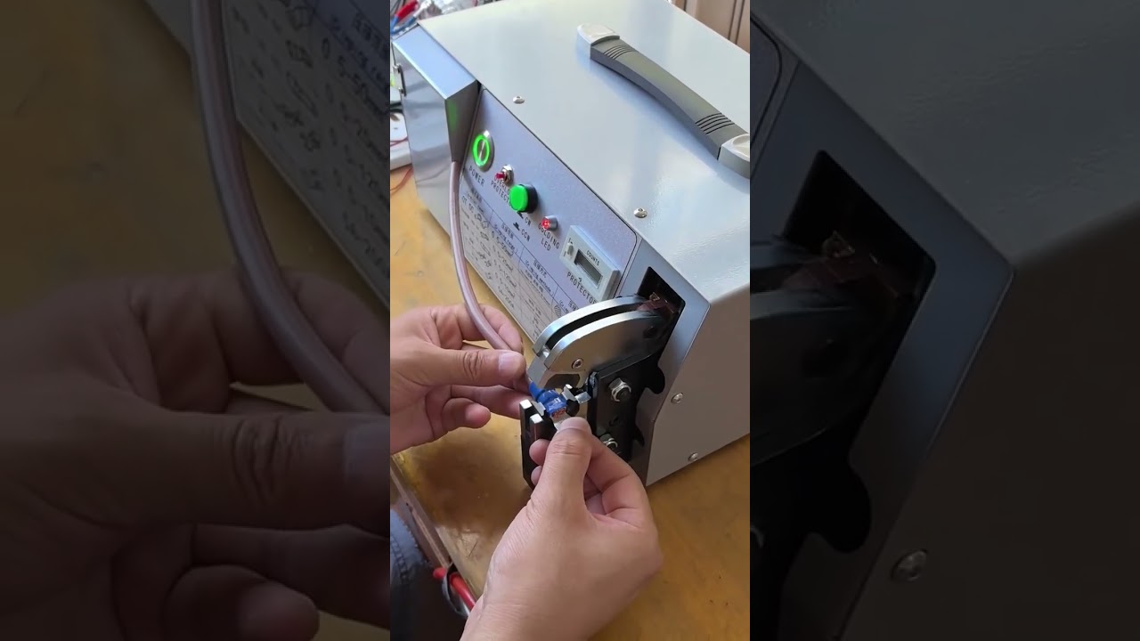 Crimpagem Fácil de Terminais Pré-Isolados Grandes com Crimpadora Elétrica | #fábrica #máquina