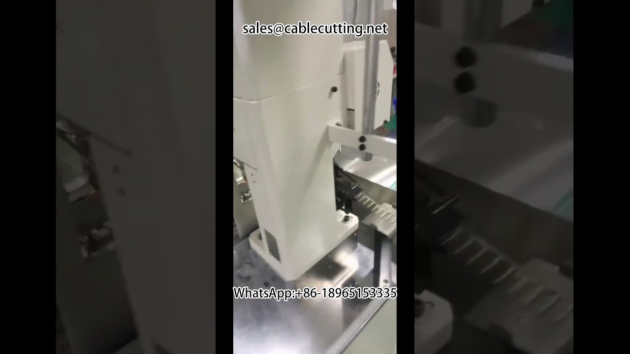 Máquina de cravação automática de terminais parafuso à prova d'água dupla cabeça | Equipamento de automação para chicotes elétricos