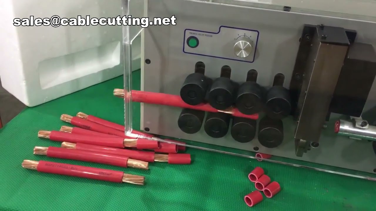 Máquina Automática de Decapagem e Corte de Cabos 16-150mm² | Alta Precisão