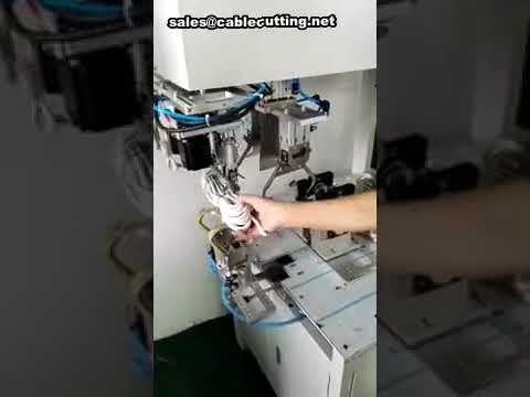 Máquina de Enrolar e Amarrar Cabos de Alimentação | Eficiência Industrial