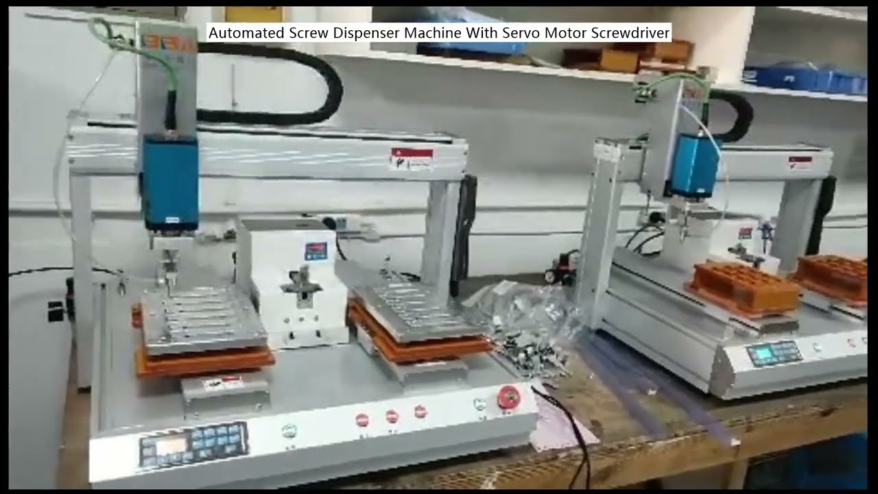 Máquina Automática de Dosagem de Parafusos com Aparafusadora Servo Motor
