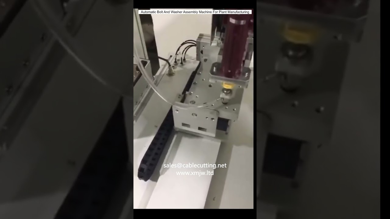 Máquina Automática de Montagem de Parafusos e Arruelas para Automação Industrial
