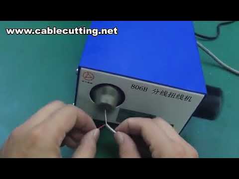 Ferramentas de Torção de Fios, Máquina de Dividir e Torcer Fios Blindados, Equipamento de Descascar e Torcer Fios