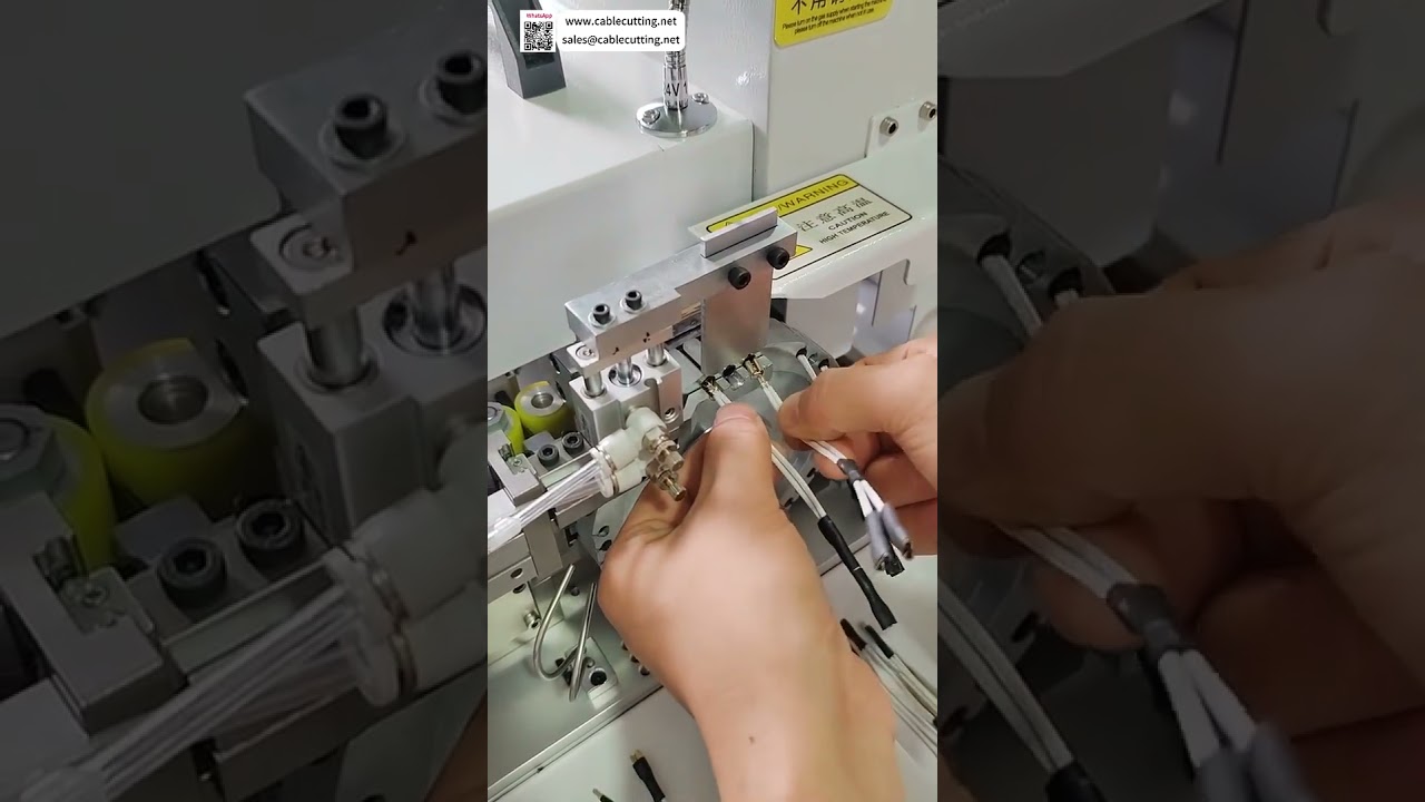 Máquina Automática de Tubo Termoencolhível – Corte, Alimentação, Posicionamento e Cozimento Integrados