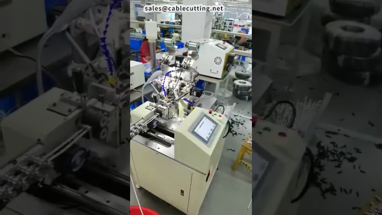 Máquina Automática de Solda para Plug DC | Corte, Decapagem, Torção, Solda e Estanhagem | Substitui 4 Operários #fábrica