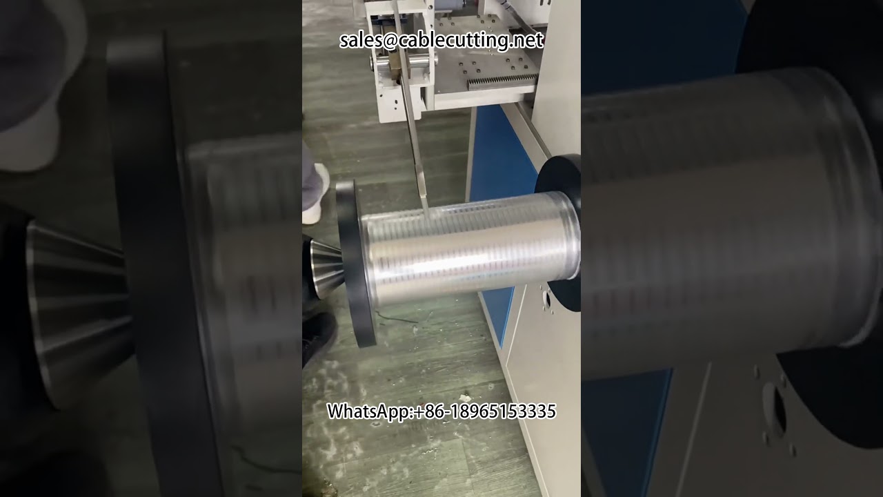 Máquina de enrolamento de filme PET por metro para processamento de fios | Enroladeira automática
