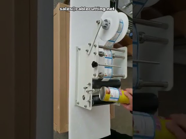 Máquina de Rotulagem Manual para Frascos Redondos | Etiquetadora Manual Eficiente
