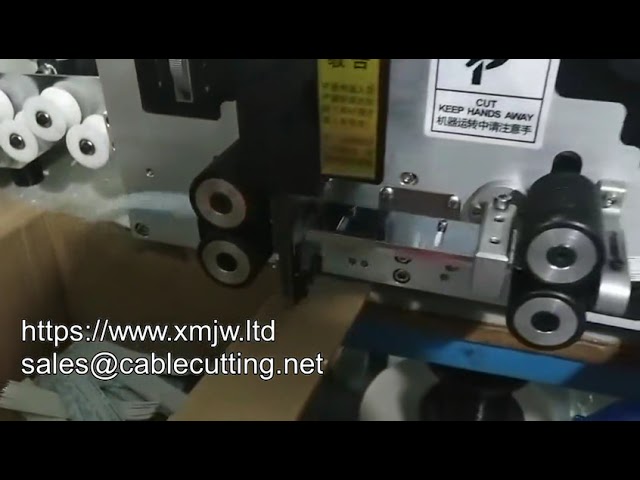 Máquina de Corte e Decapagem Automática de Cabo Fita WPM 330a 12p com Função de Separação