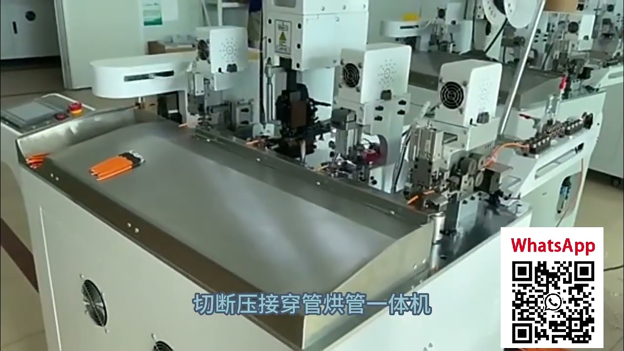 Máquina Automática de Inserção de Tubos para Processamento de Fios