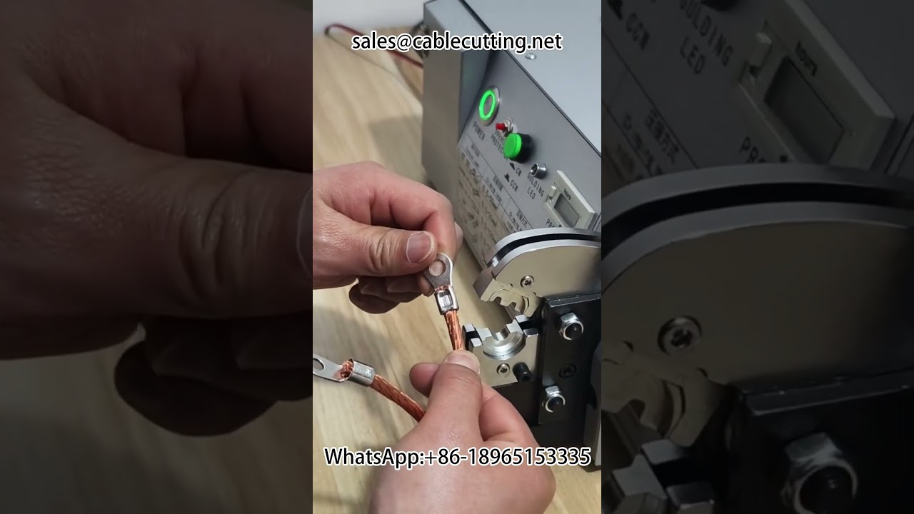 Máquina de Crimpagem de Terminais com Medição Integrada | Equipamento para Fiação Automotiva e DIY