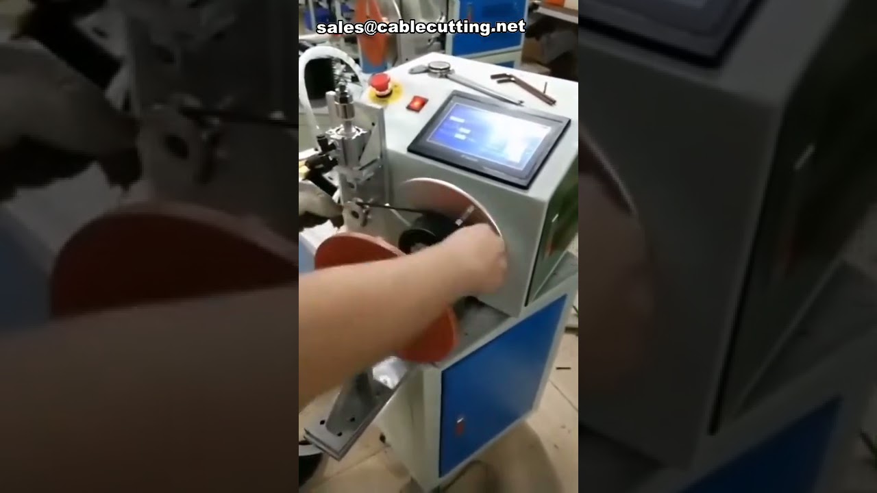 Máquina Pequena de Bobinar Cabos com Função de Acabamento - Organizador de Cabos Industrial