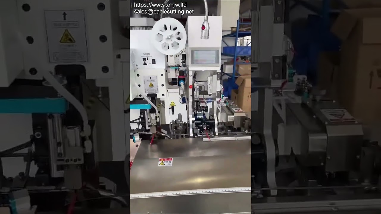 Máquina Automática para Corte, Decapagem, Inserção de Vedação e Crimpagem de Terminais