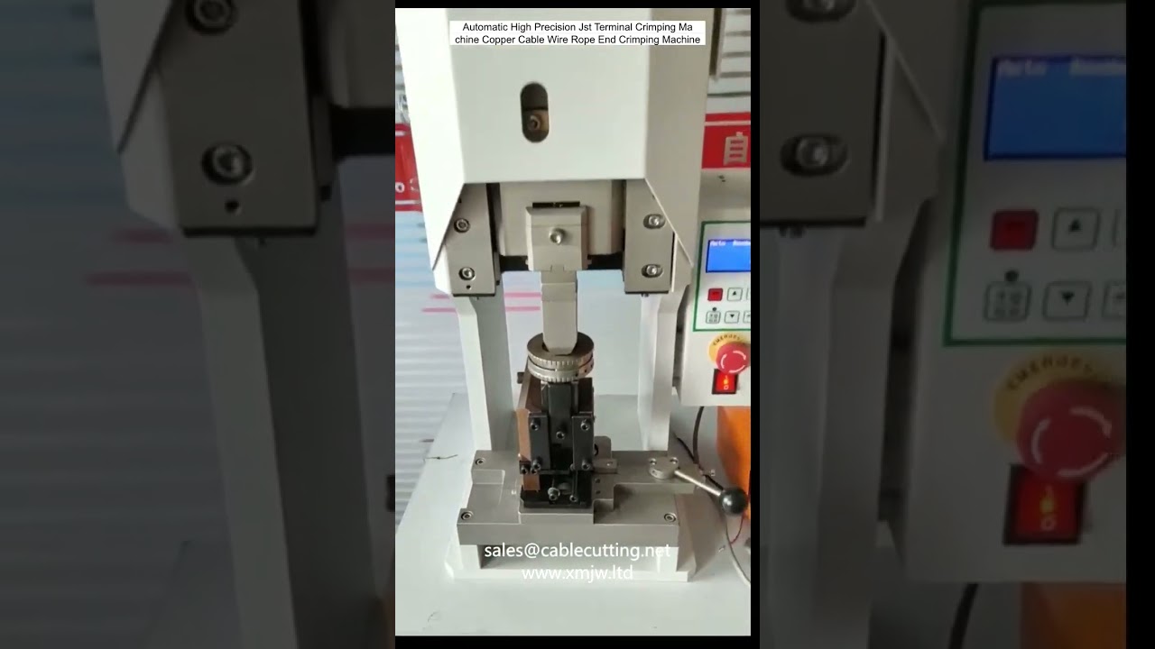 Máquina de Crimpagem Automática de Alta Precisão para Terminais JST – Cabos de Cobre e Cabo de Aço