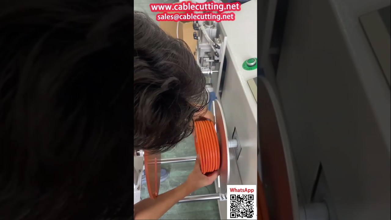 Máquina de Enrolar e Contar Cabos Elétricos Revestidos | Automação Industrial