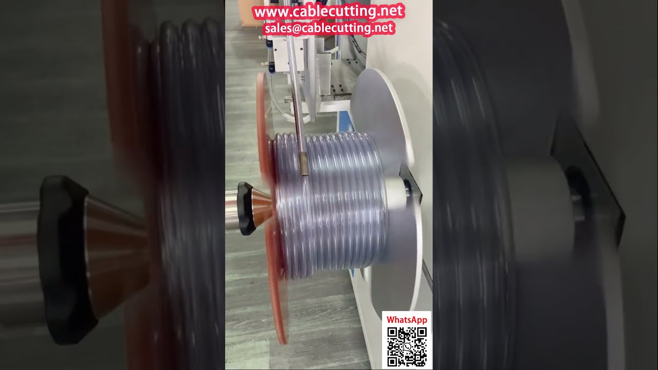 Máquina de Bobinar Mangueiras Flexíveis (PVC, PE, Nylon) com Medidor de Metragem