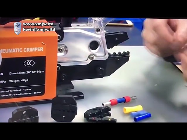 Máquina Pneumática de Crimpagem para Terminais e Cabos - Equipamento de Fabricação de Fios Pré-Isolados