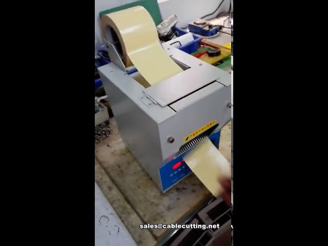 Dispensador Elétrico de Fita Adesiva Amarela (100mm) | Automação Industrial