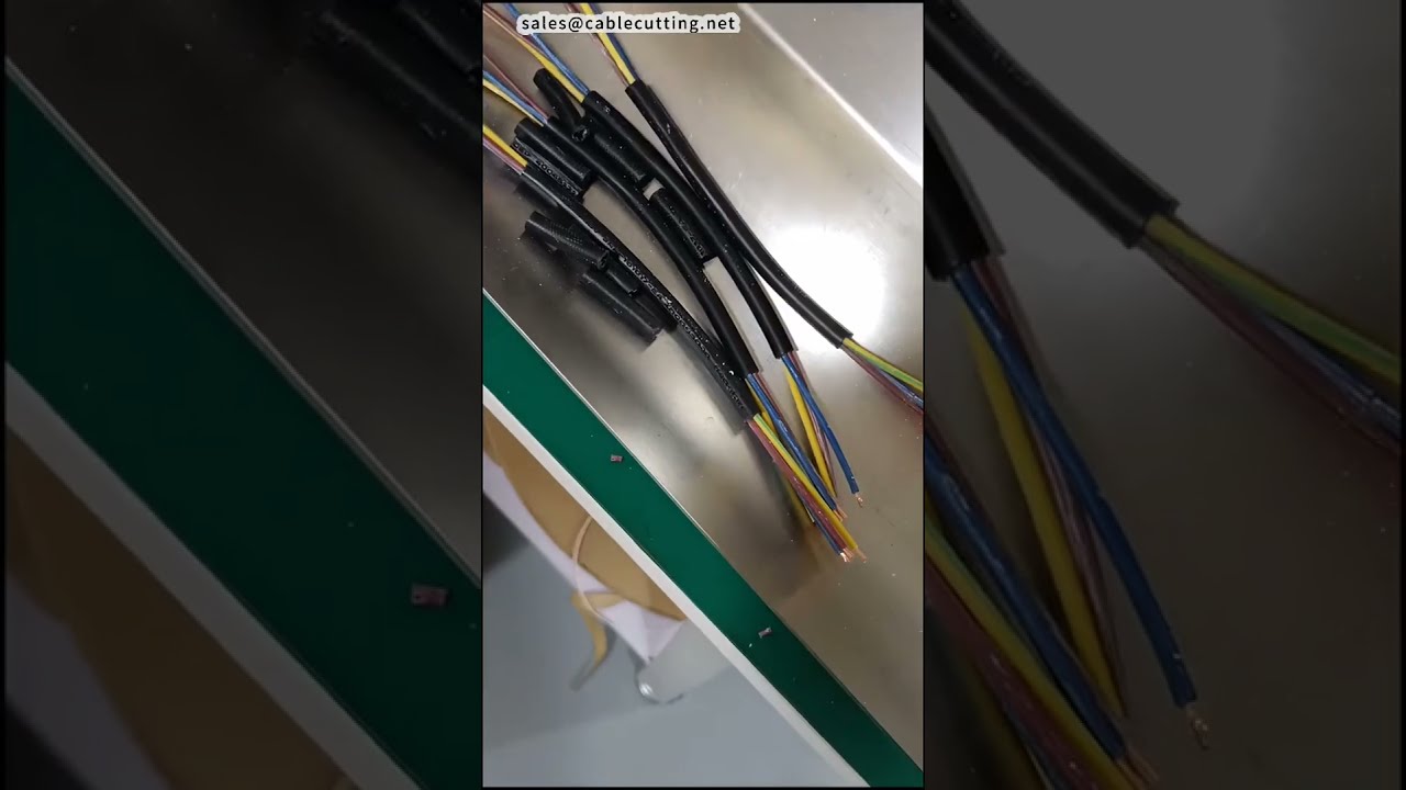 Demonstração de Máquina de Corte e Decapagem de Fios (Interna/Externa) para Fábrica e DIY