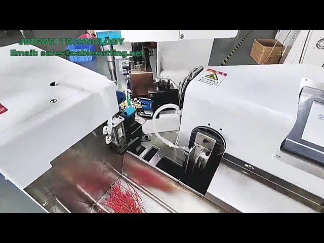 Máquina Automática de Crimpagem e Estanhamento de Terminais – Prensa Unilateral e Estanhamento de Fios