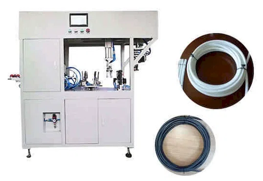 Máquina Automática de Cortar, Enrolar e Amarrar Fios com Twist Tie WPM-CRO - Máquina de Enrolamento e Amarração de Cabos