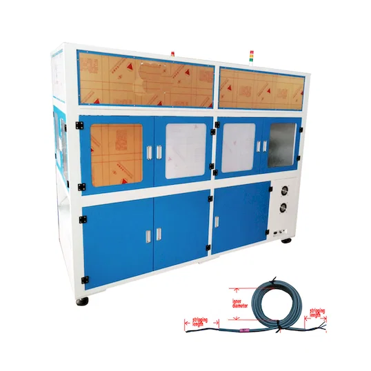Processador Automático de Cabo de Alimentação WPM-CRT-03M - Máquina de Enrolamento e Amarração de Cabos