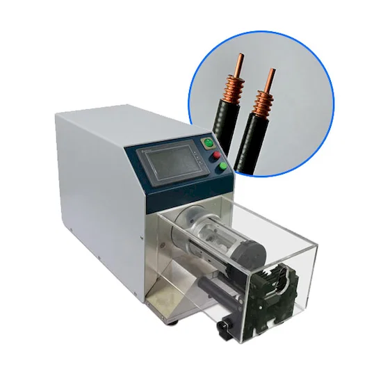 Descascador Semiautomático de Cabo Coaxial WPM-8608 - Máquina de Corte e Descascamento de Fios